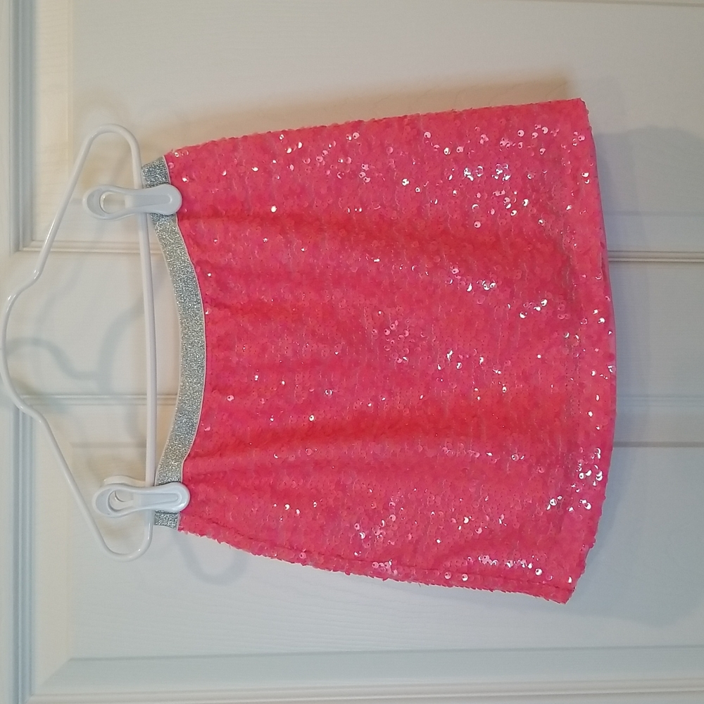 GapKids Factory Hot Pink Sequined Skirt, Girls Size S (6/7)